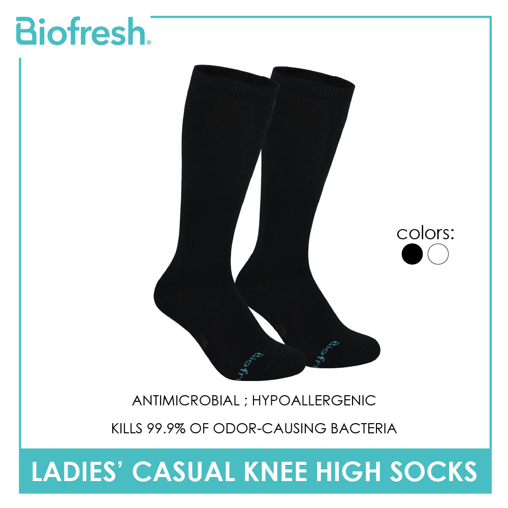 Biofresh Ladies' Cotton Lite Casual Knee High Socks 1 pair RLKH24