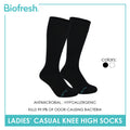 Biofresh Ladies' Cotton Lite Casual Knee High Socks 1 pair RLKH24