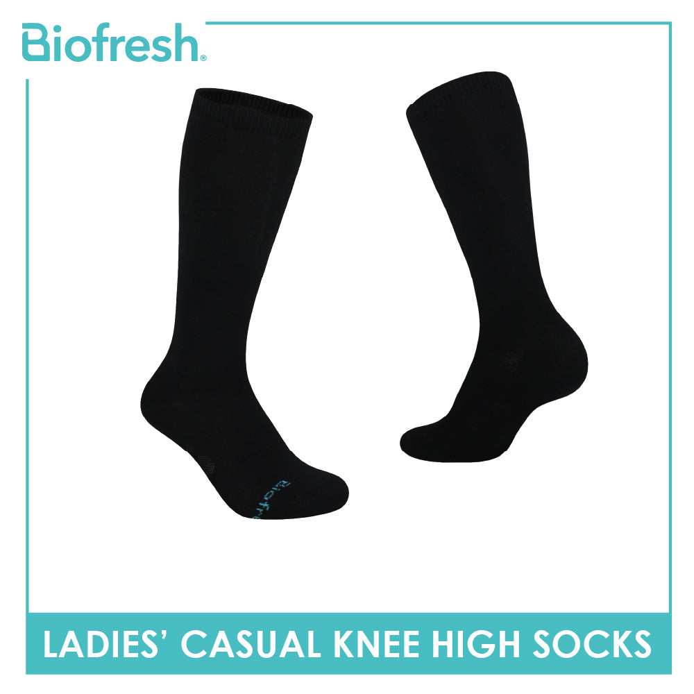 Biofresh Ladies' Cotton Lite Casual Knee High Socks 1 pair RLKH24