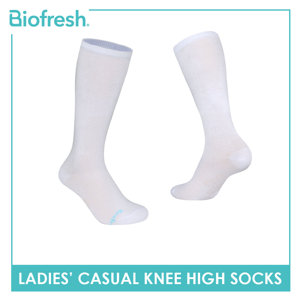 Biofresh Ladies' Cotton Lite Casual Knee High Socks 1 pair RLKH24