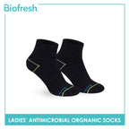 Biofresh Ladies’ Antimicrobial Organic Scent Cotton Extreme Performance Ankle Socks RLSG1101