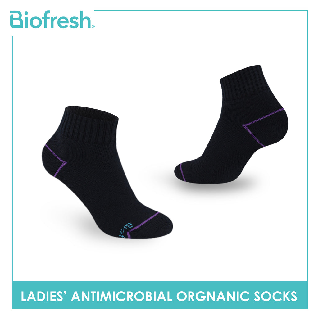 Biofresh Ladies’ Antimicrobial Organic Scent Cotton Extreme Performance Ankle Socks RLSG1101