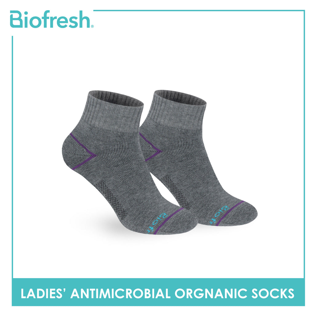 Biofresh Ladies’ Antimicrobial Organic Scent Cotton Extreme Performance Ankle Socks RLSG1101