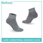 Biofresh Ladies’ Antimicrobial Organic Scent Cotton Extreme Performance Ankle Socks RLSG1101