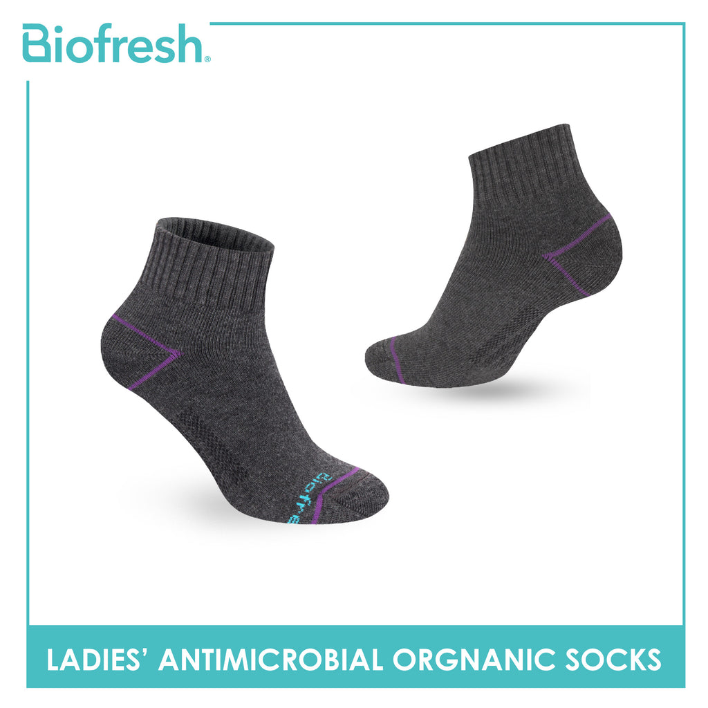 Biofresh Ladies’ Antimicrobial Organic Scent Cotton Extreme Performance Ankle Socks RLSG1101
