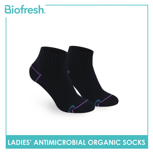 Biofresh Ladies’ Antimicrobial Organic Scent Cotton Extreme Performance Ankle Socks RLSG1101