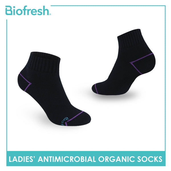 Biofresh Ladies’ Antimicrobial Organic Scent Cotton Extreme Performance Ankle Socks RLSG1101