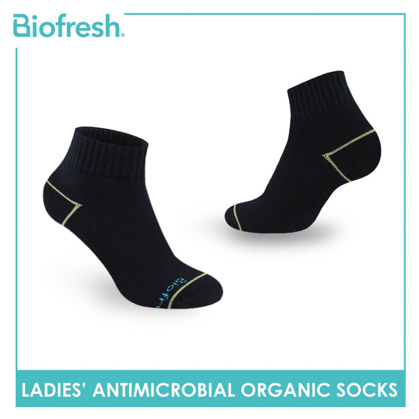 Biofresh Ladies’ Antimicrobial Organic Scent Cotton Extreme Performance Ankle Socks RLSG1101