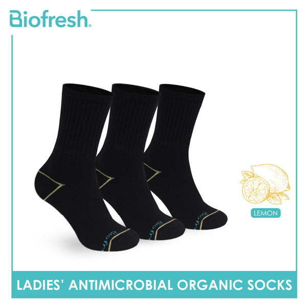 Biofresh Ladies’ Organic Scent Cotton Extreme Performance Crew Socks 3 pairs in a pack RLSG1105
