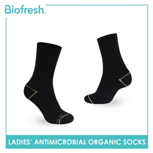 Biofresh Ladies’ Organic Scent Cotton Extreme Performance Crew Socks 3 pairs in a pack RLSG1105