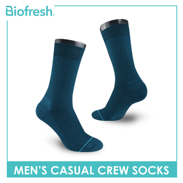 Biofresh Men’s Cotton Light Performance Crew Socks 1 pair RMC4401