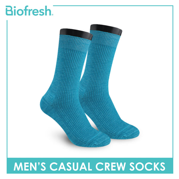 Biofresh Men’s Cotton Light Performance Crew Socks 1 pair RMC4401