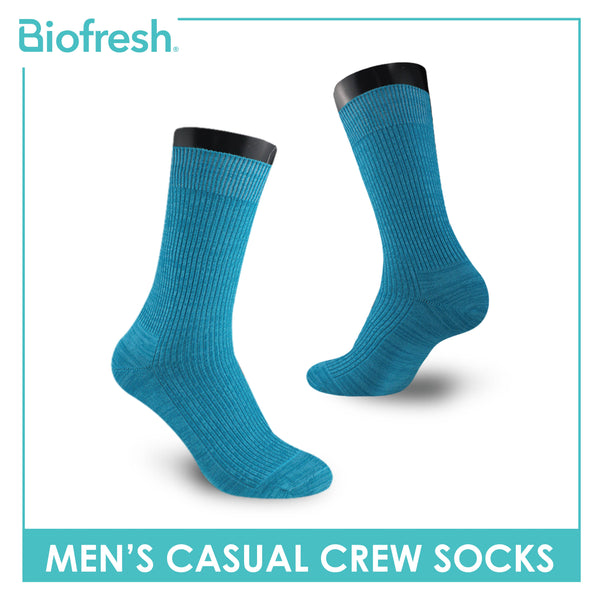 Biofresh Men’s Cotton Light Performance Crew Socks 1 pair RMC4401