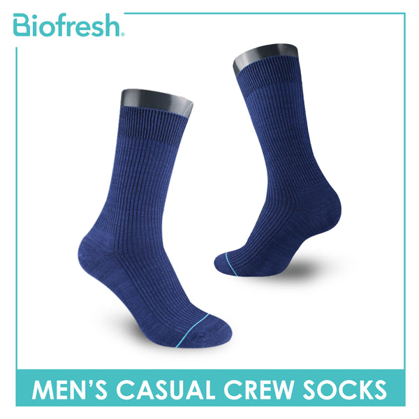 Biofresh Men’s Cotton Light Performance Crew Socks 1 pair RMC4401