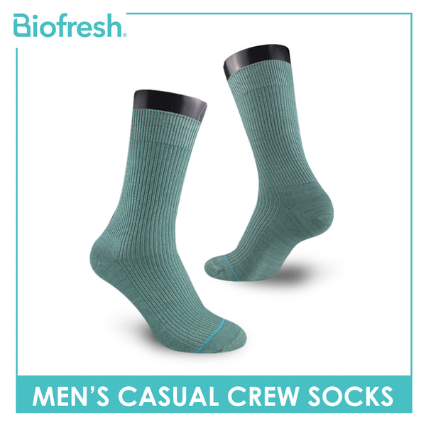 Biofresh Men’s Cotton Light Performance Crew Socks 1 pair RMC4401