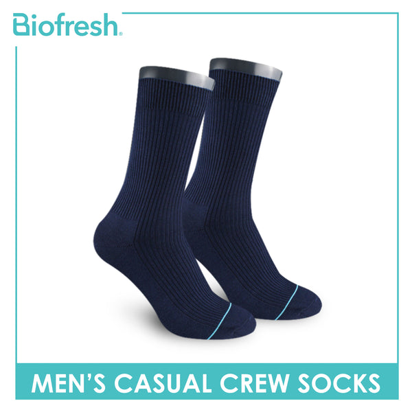 Biofresh Men’s Cotton Light Performance Crew Socks 1 pair RMC4401