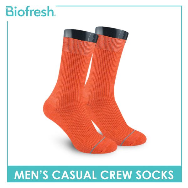 Biofresh Men’s Cotton Light Performance Crew Socks 1 pair RMC4401