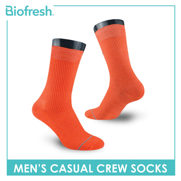 Biofresh Men’s Cotton Light Performance Crew Socks 1 pair RMC4401