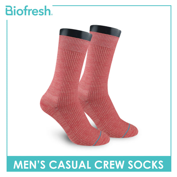 Biofresh Men’s Cotton Light Performance Crew Socks 1 pair RMC4401