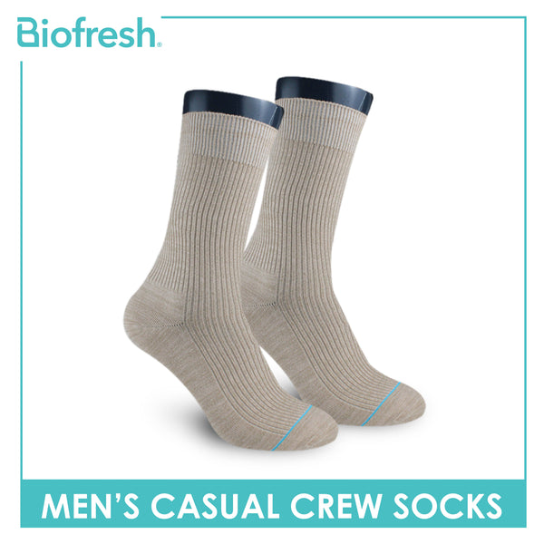 Biofresh Men’s Cotton Light Performance Crew Socks 1 pair RMC4401