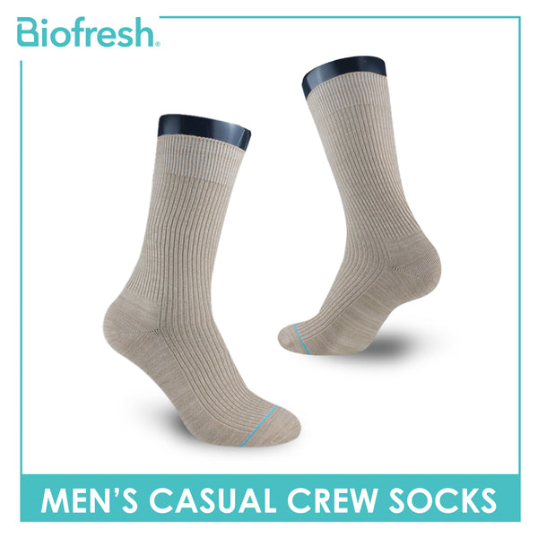 Biofresh Men’s Cotton Light Performance Crew Socks 1 pair RMC4401