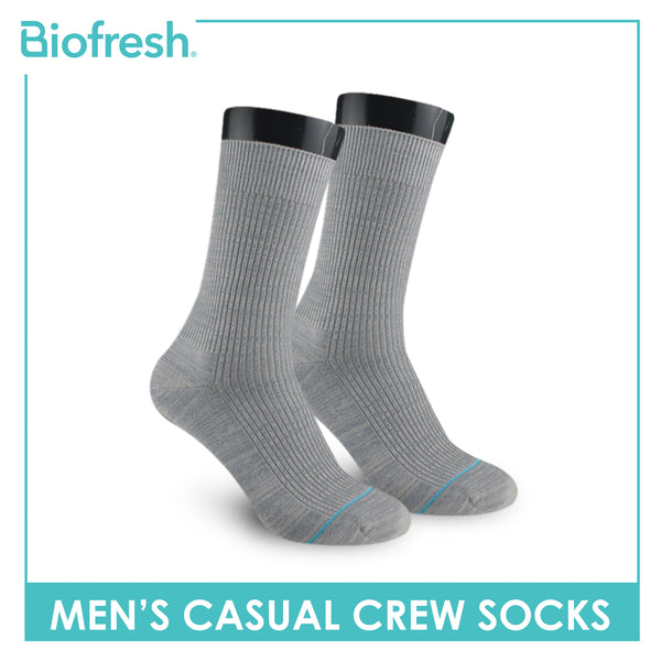 Biofresh Men’s Cotton Light Performance Crew Socks 1 pair RMC4401