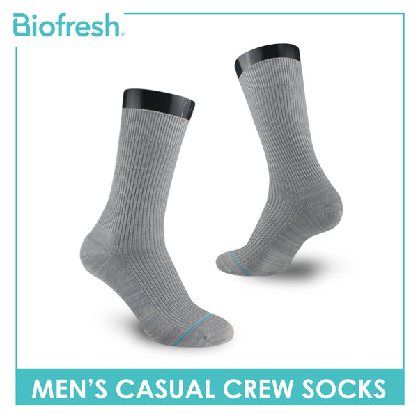 Biofresh Men’s Cotton Light Performance Crew Socks 1 pair RMC4401