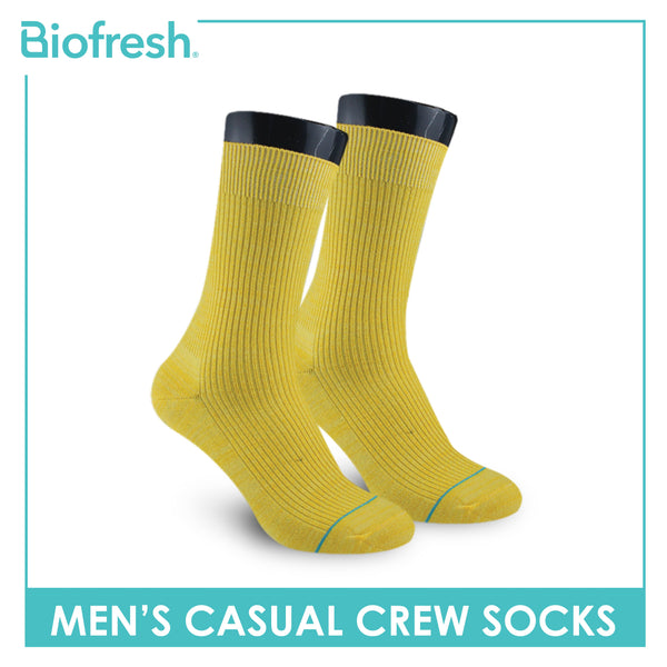 Biofresh Men’s Cotton Light Performance Crew Socks 1 pair RMC4401