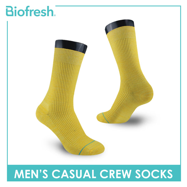 Biofresh Men’s Cotton Light Performance Crew Socks 1 pair RMC4401