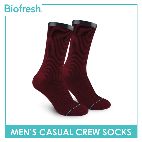 Biofresh Men’s Cotton Light Performance Crew Socks 1 pair RMC4401