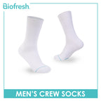 Biofresh Men’s Cotton Light Performance Crew Socks 1 pair RMC4401