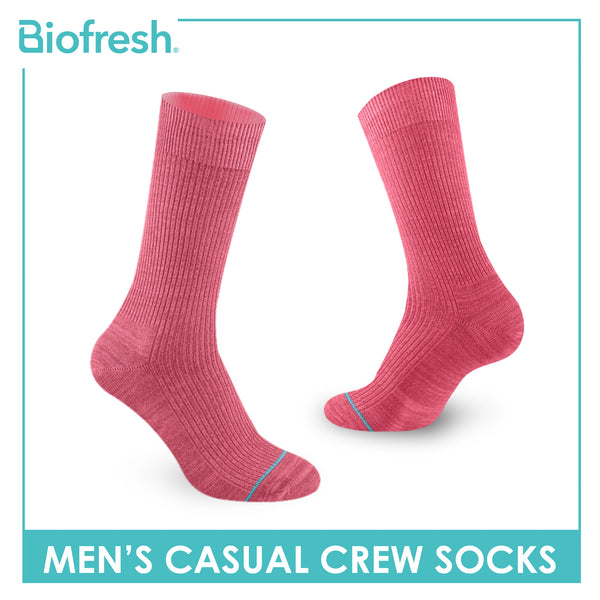 Biofresh Men’s Cotton Light Performance Crew Socks 1 pair RMC4401