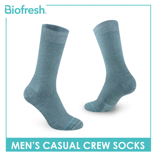 Biofresh Men’s Cotton Light Performance Crew Socks 1 pair RMC4401