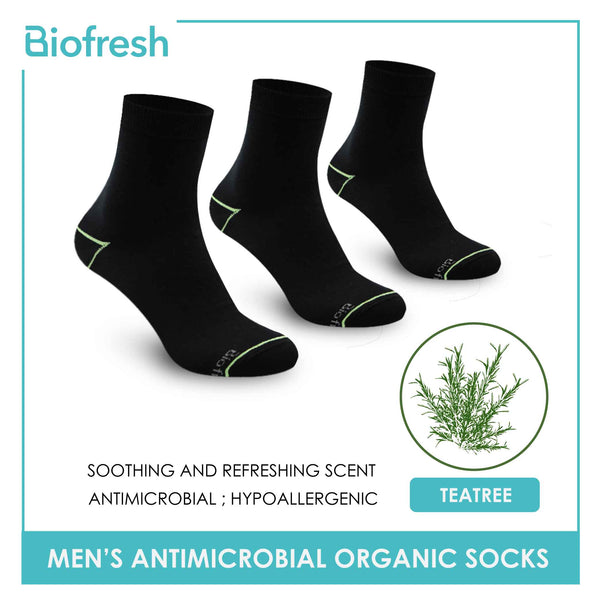 Biofresh Men’s Organic Scent Cotton Light Performance Crew Socks 3 pairs in a pack RMCG1103