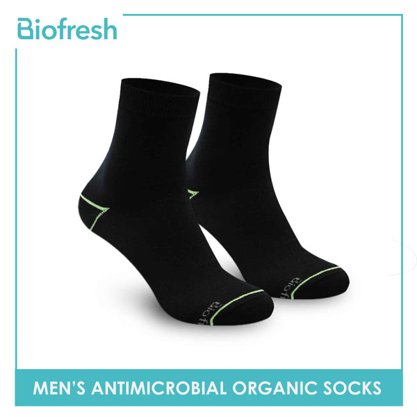 Biofresh Men’s Organic Scent Cotton Light Performance Crew Socks 3 pairs in a pack RMCG1103