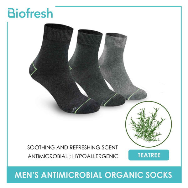 Biofresh Men’s Organic Scent Cotton Light Performance Crew Socks 3 pairs in a pack RMCG1103