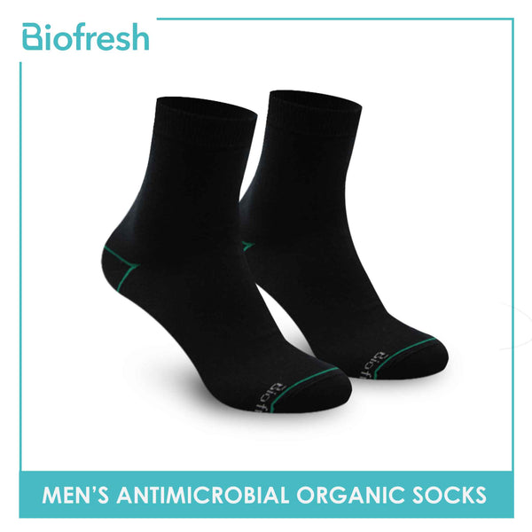 Biofresh Men’s Organic Scent Cotton Light Performance Crew Socks 3 pairs in a pack RMCG1103