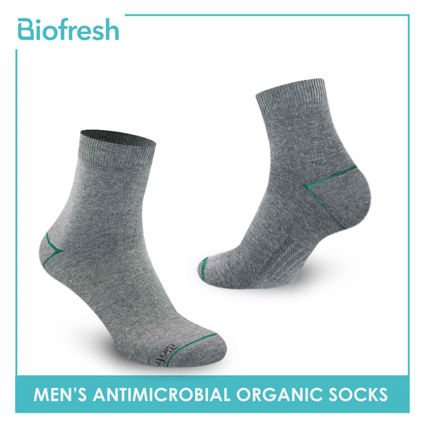 Biofresh Men’s Organic Scent Cotton Light Performance Crew Socks 3 pairs in a pack RMCG1103