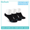 Biofresh Men's Thick Cotton No Show Sports Socks 3 pairs in a pack RMFSG2