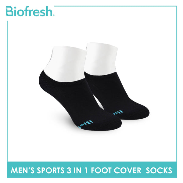 Biofresh Men's Thick Cotton No Show Sports Socks 3 pairs in a pack RMFSG2