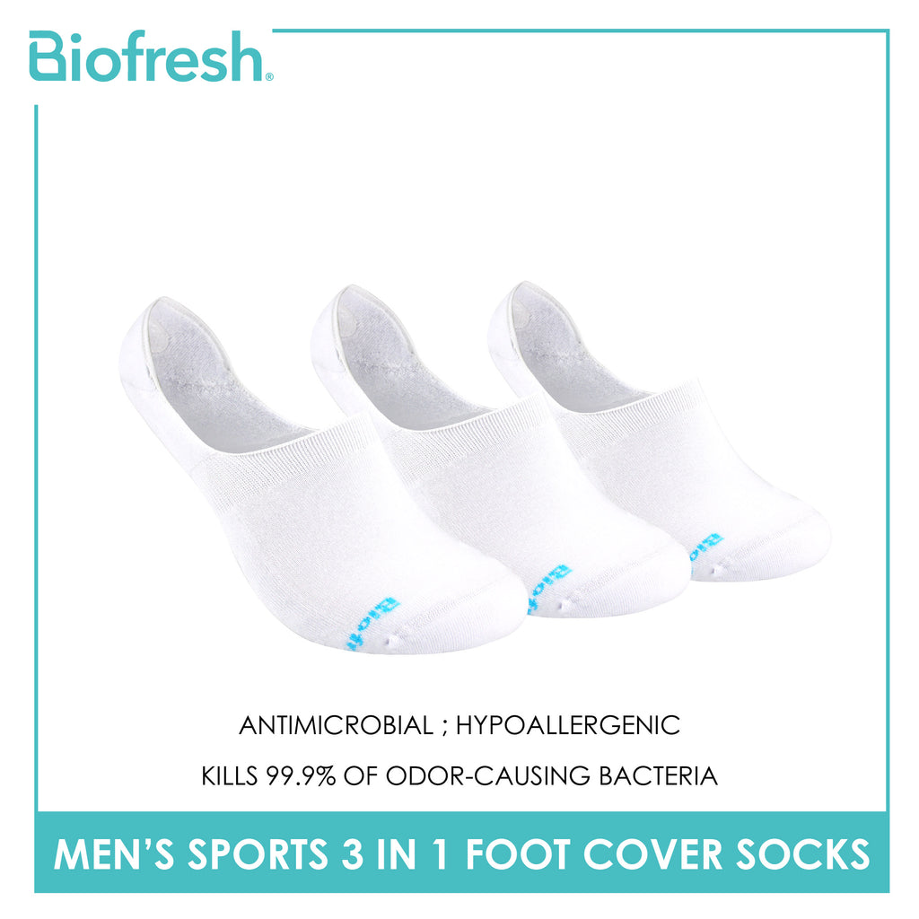 Biofresh Men’s Antimicrobial Cotton Lite Thick Sports Foot Cover 3 pairs in a pack RMSFG4