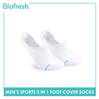 Biofresh Men’s Antimicrobial Cotton Lite Thick Sports Foot Cover 3 pairs in a pack RMSFG4