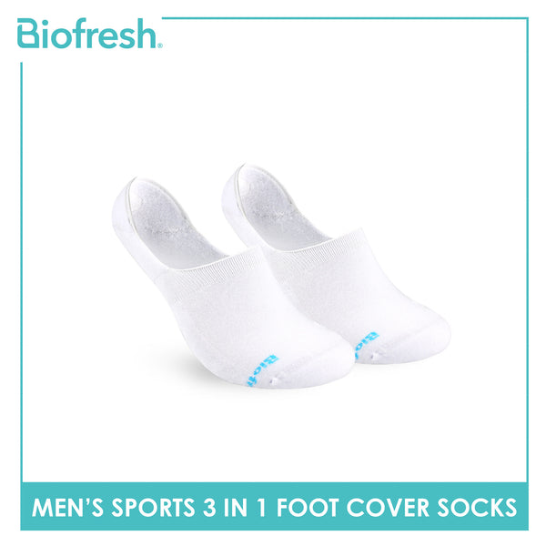 Biofresh Men’s Antimicrobial Cotton Lite Thick Sports Foot Cover 3 pairs in a pack RMSFG4