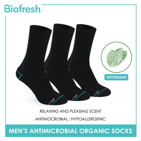 Biofresh Men’s Organic Scent Cotton Extreme Performance Crew Socks 3 pairs in a pack RMSG1103