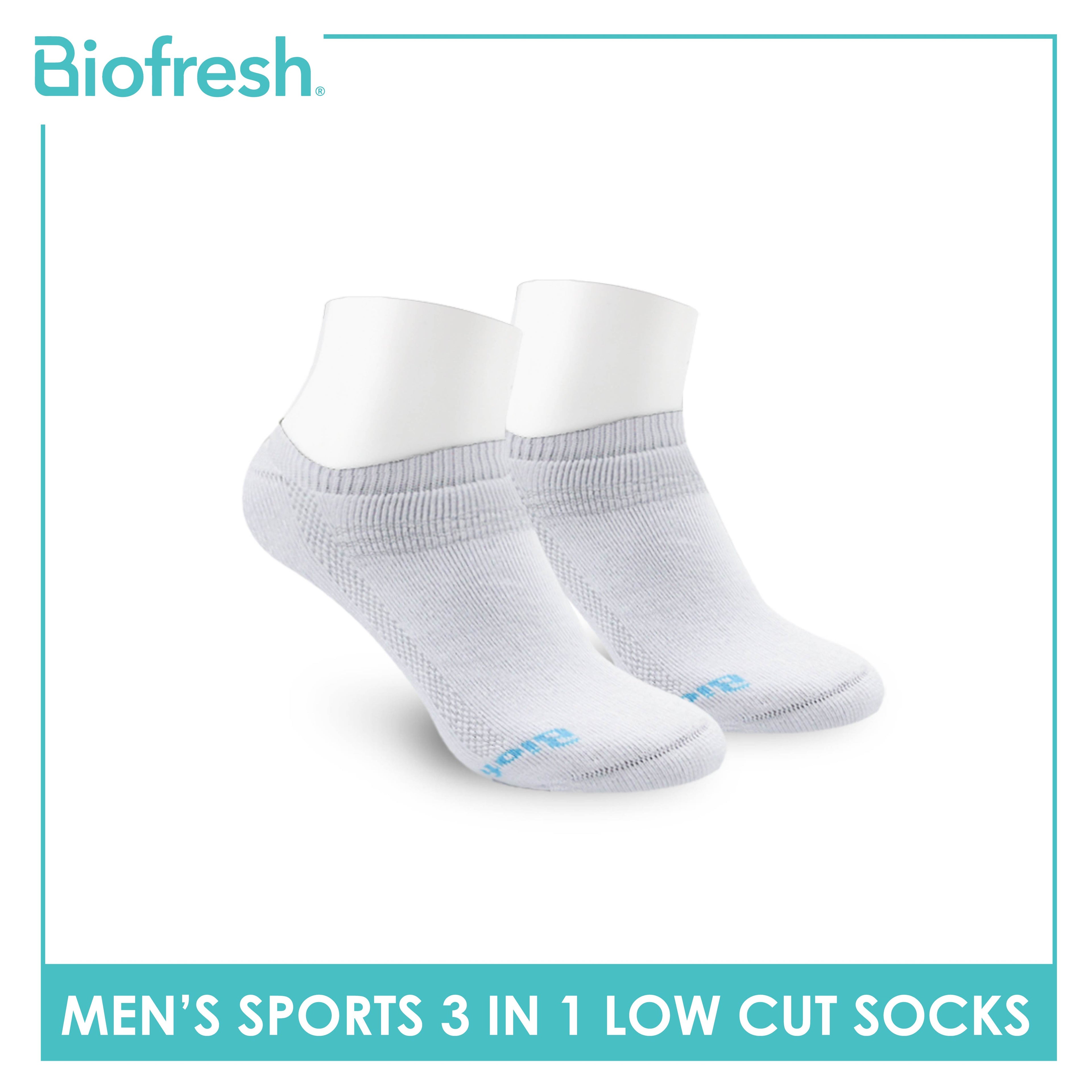 Biofresh Men's Cotton Thick Sports Low Cut Socks 3 pairs in a pack RMSKG21