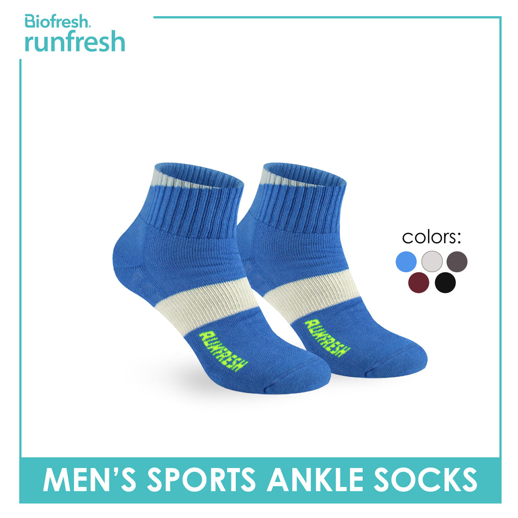 Biofresh Runfresh Men’s Cotton Thick Sports Ankle Socks 1 pair RRMS531