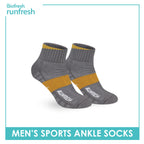 Biofresh Runfresh Men’s Cotton Thick Sports Ankle Socks 1 pair RRMS531