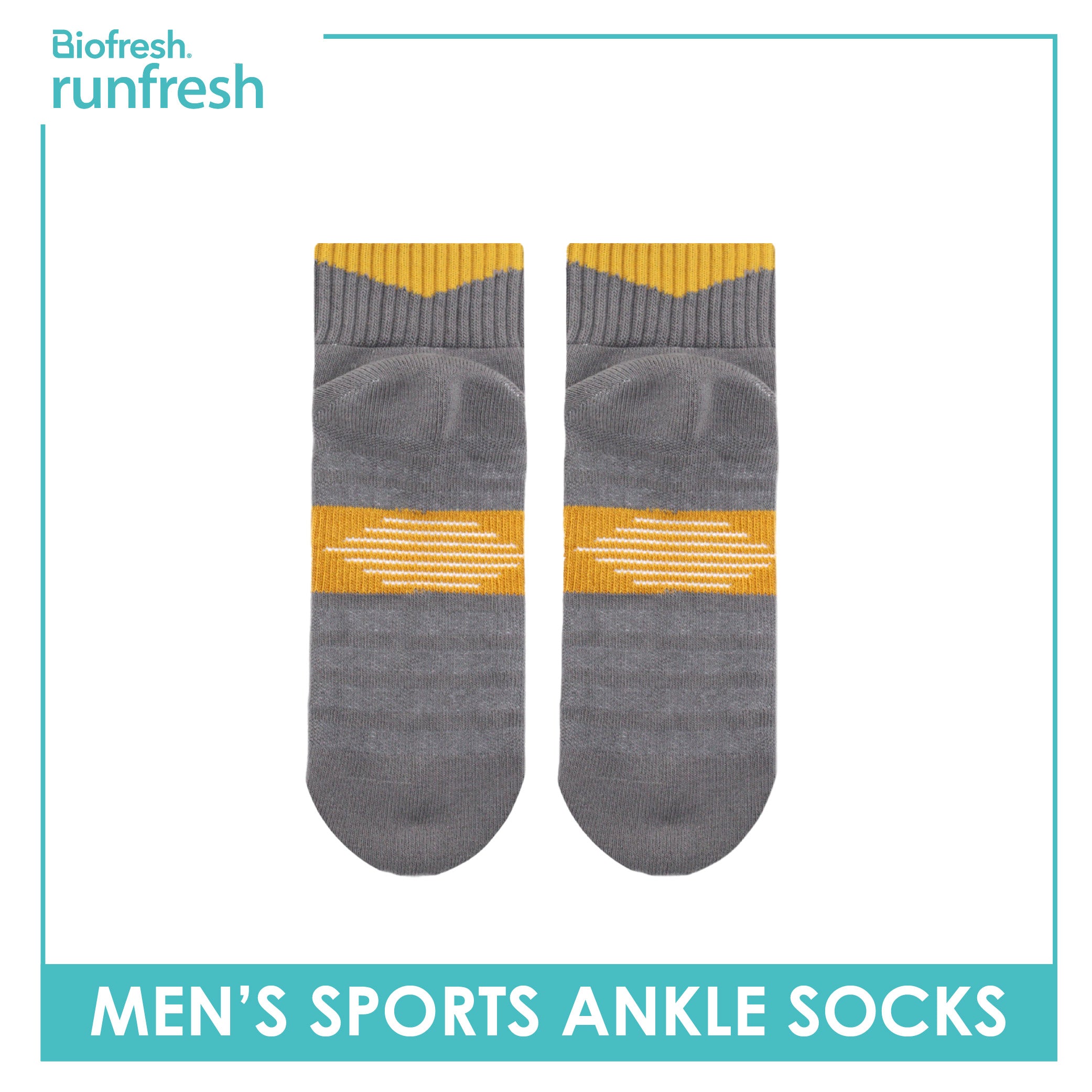 Biofresh Runfresh Men’s Cotton Thick Sports Ankle Socks 1 pair RRMS531