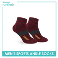 Biofresh Runfresh Men's Antimicrobial Cotton Thick Sports Ankle Socks 1 pair RRMS531