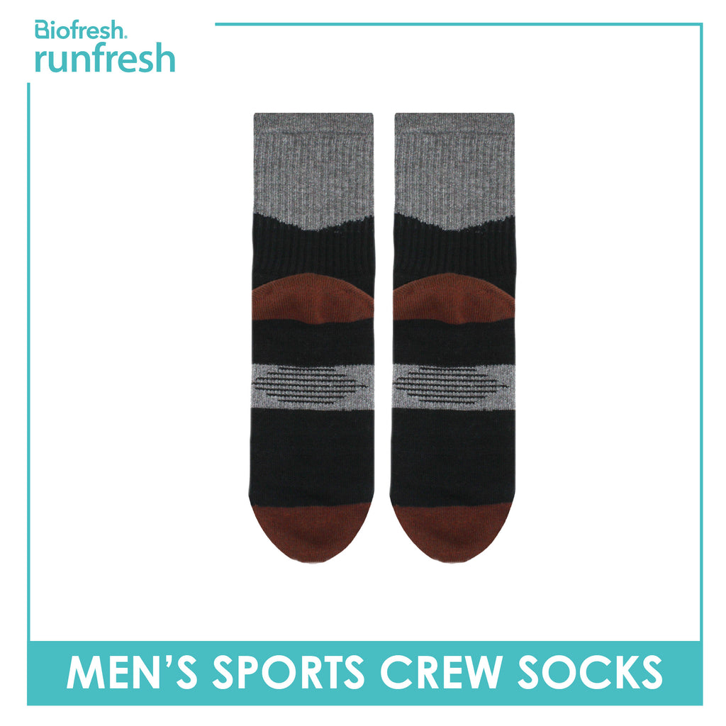 Biofresh Runfresh Men’s Cotton Thick Sports Crew Socks 1 pair RRMS532